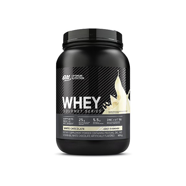 Whey Gourmet Optimum Nutrition Chocolate Branco 900g