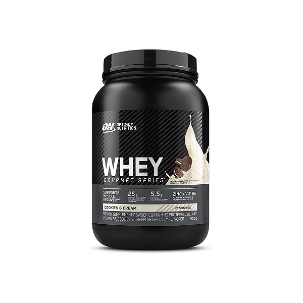 Whey Gourmet Optimum Nutrition Cookies & Cream 900g