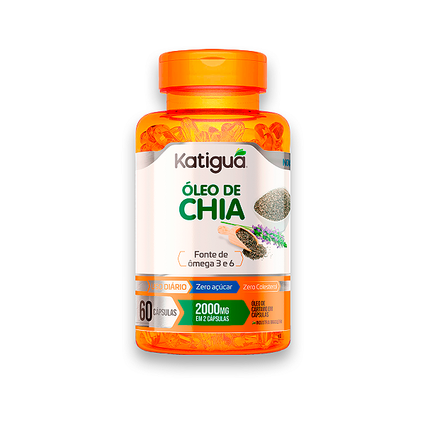 Óleo de Chia Katiguá 1000mg 60 Cápsulas