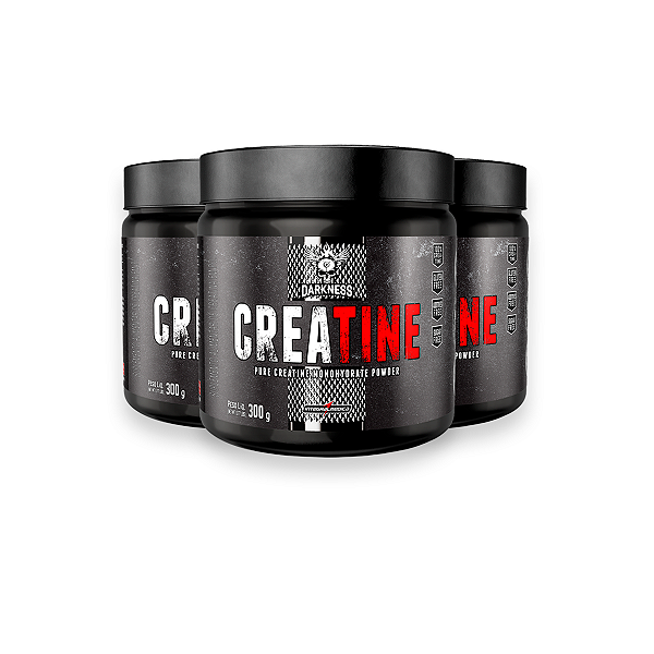 Kit 3 Creatina Pura Monohidratada Darkness 300g