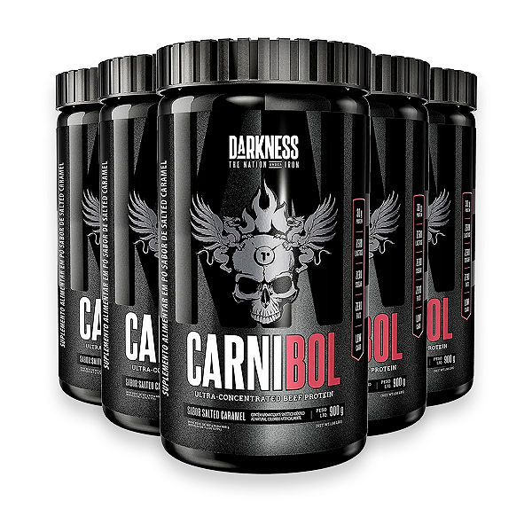 Kit 5 Proteína de Carne Darkness Caramelo Salgado 900g
