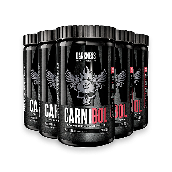 Kit 5 Proteína de Carne Darkness Chocolate 900g