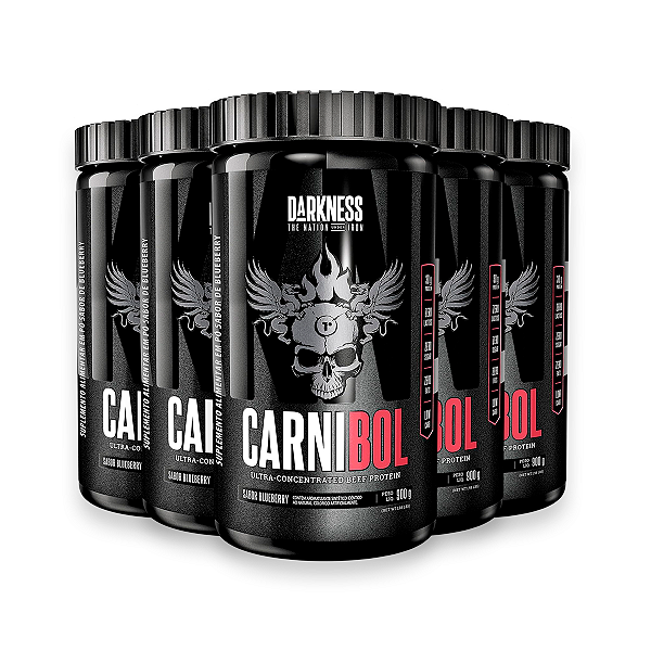 Kit 5 Proteína de Carne Darkness Blueberry 900g