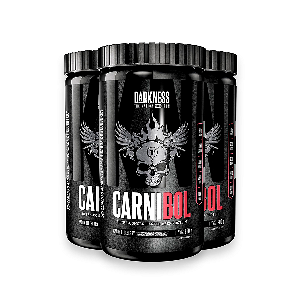 Kit 3 Proteína de Carne Darkness Blueberry 900g