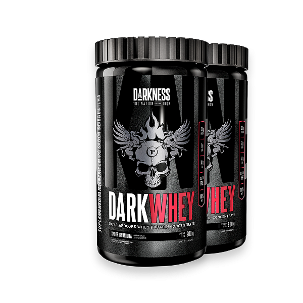 Kit 2 Whey Protein DarkWhey 100% Darkness Baunilha 900g