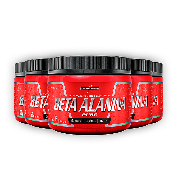Kit 5 Beta Alanina Pura Integral Medica 123g