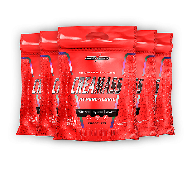 Kit 5 Creamass Integral Medica Morango 3Kg