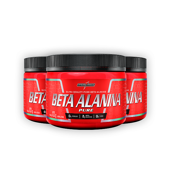Kit 3 Beta Alanina Pura Integral Medica 123g
