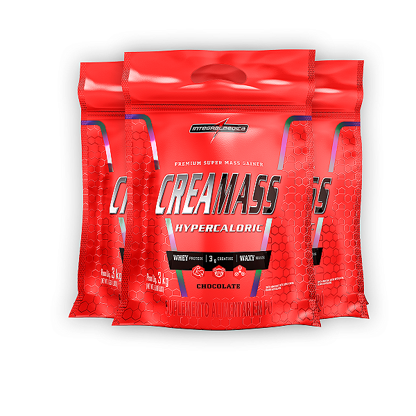 Kit 3 Creamass Integral Medica Chocolate 3Kg
