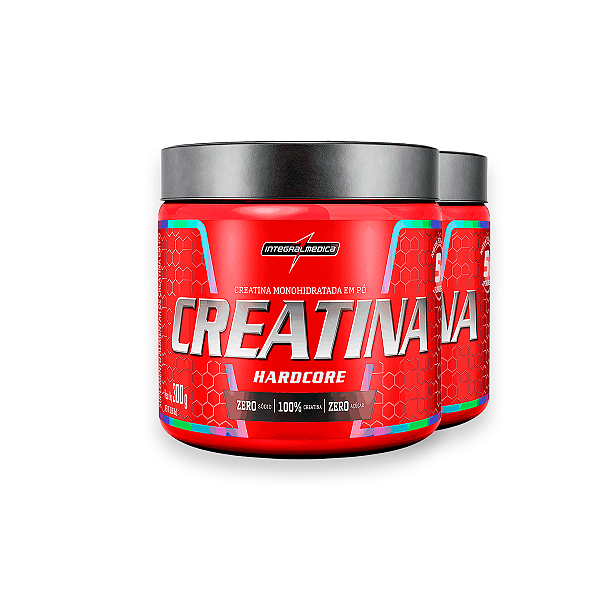Kit 2 Creatina Hardcore Monohidratada Integral Medica 300g
