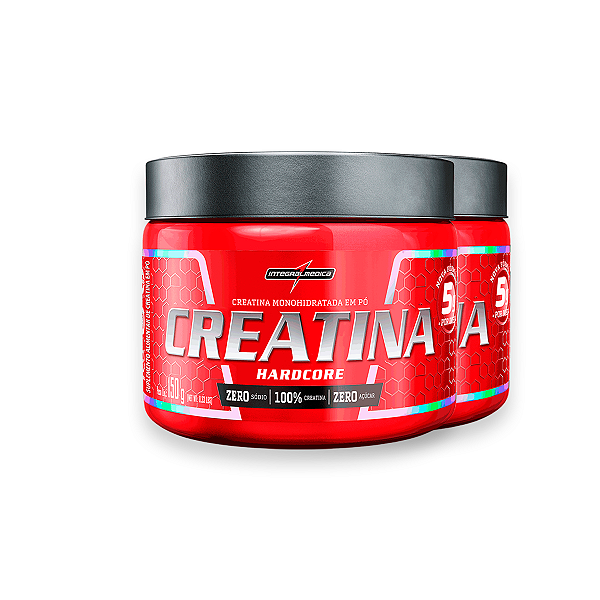 Kit 2 Creatina Hardcore Monohidratada Integral Medica 150g
