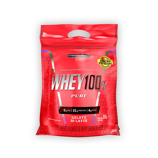 Whey Protein 100% Puro Integral Medica Gelato Di Latte 900g