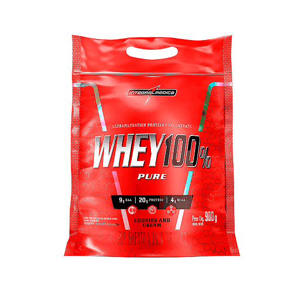 Whey Protein 100% Puro Integral Medica Cookies Cream 900g