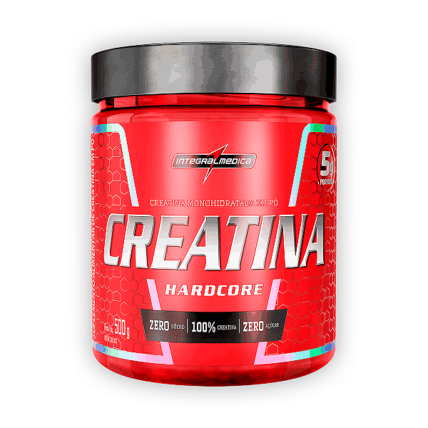 Creatina Monohidratada Hardcore Integral Medica 500g