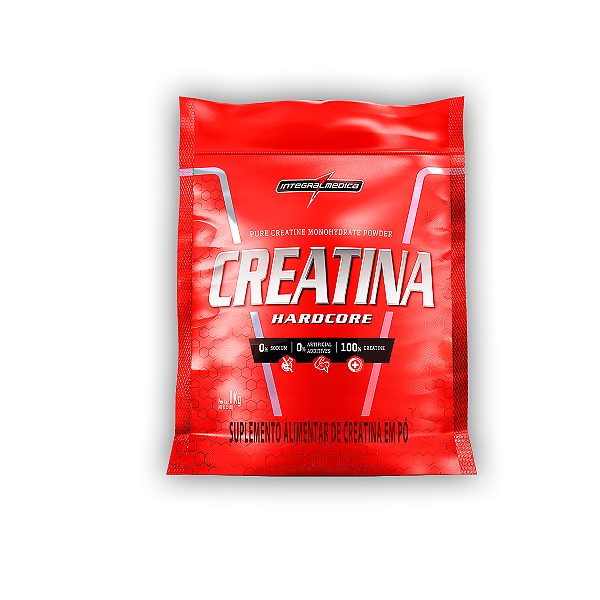 Creatina Monohidratada Pura Hardcore Integral Medica 1Kg