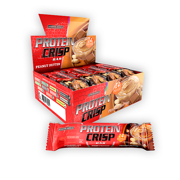 Barra Proteína Crisp Integral Medica Peanut Butter 45g 12Und