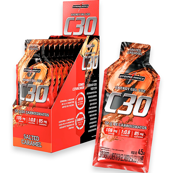 Energy Gel VO2 C30 Integral Medica Salted Caramel 45g 10Und