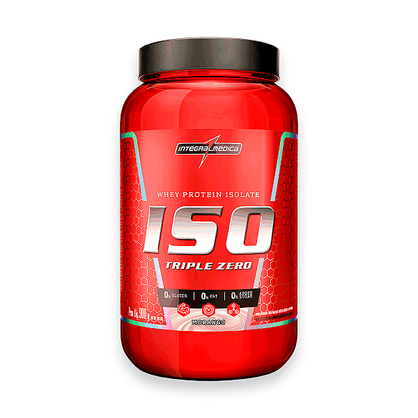 Whey Protein Iso Triple Zero Integral Medica Morango 900g
