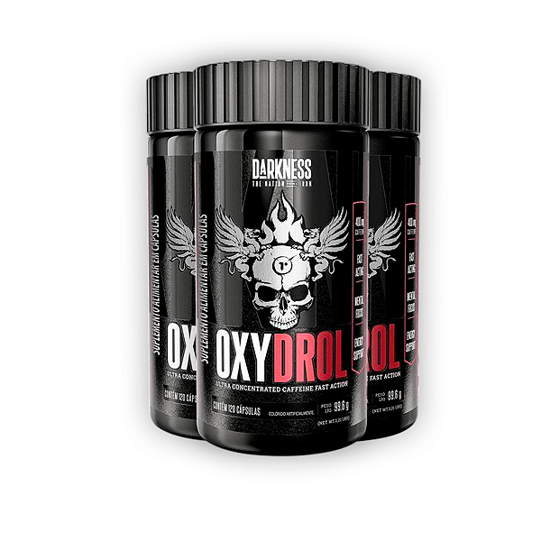Kit 3 Oxydrol Darkness 120 Cápsulas