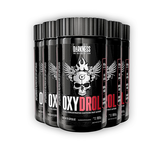 Kit 5 Oxydrol Darkness 120 Cápsulas