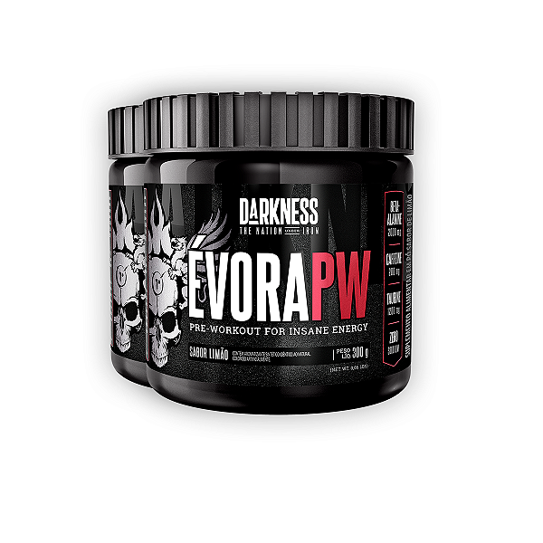 Kit 2 Pré Treino Évora V2 Darkness Limão 300g