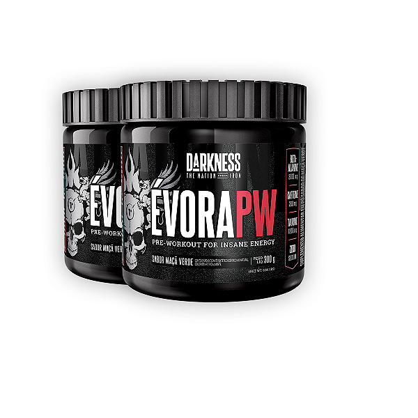 Kit 2 Pré Treino Évora V2 Darkness Maça Verde 300g