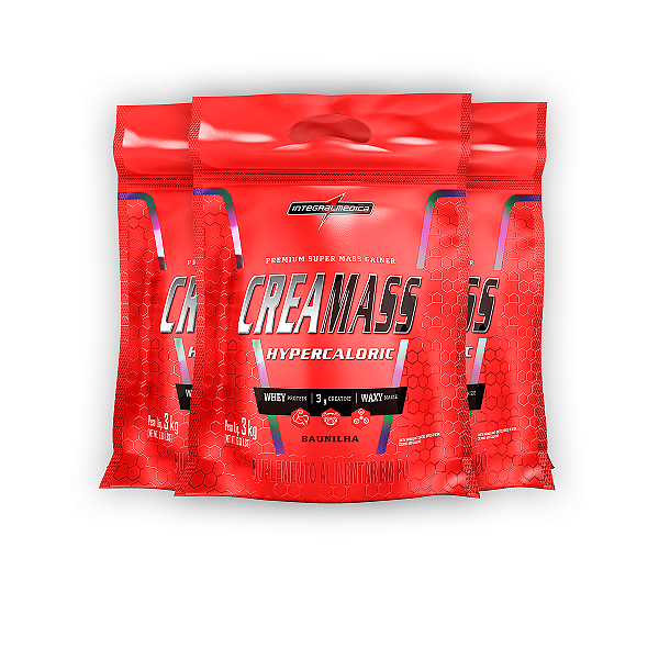 Kit 3 Creamass Integral Medica Baunilha 3Kg