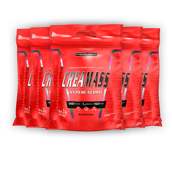 Kit 5 Creamass Integral Medica Baunilha 3Kg