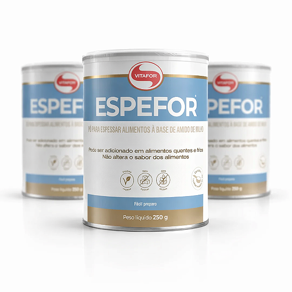 KIT 3 Espefor Vitafor 250g Espessante Alimentar