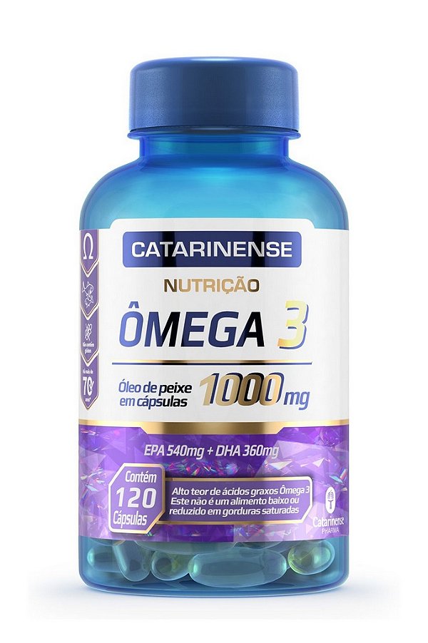 Kit 4 Ômega 3 EPA 540mg DHA 360mg Catarinense 120 cápsulas