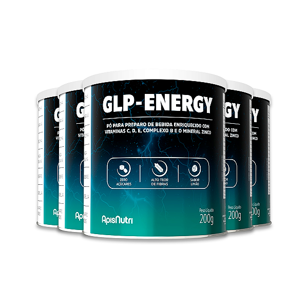Kit 5 GLP Energy Apisnutri Limão 200g
