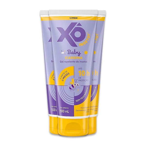 Kit 3 Gel Repelente Cimed Xô Insetos Baby 100ml