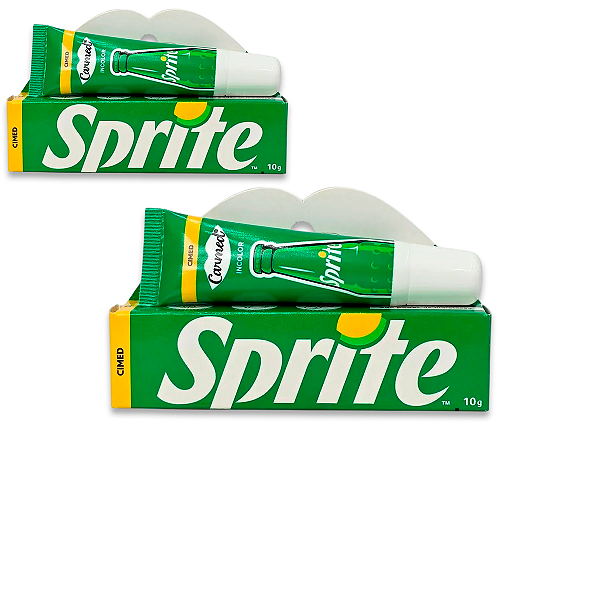 Kit 2 Carmed Hidratante Labial Incolor Cimed Sprite 10g
