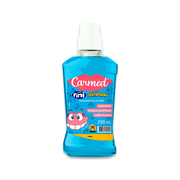 Carmed Enxaguante Bucal Flúor Cimed Fini Dentaduras 250ml