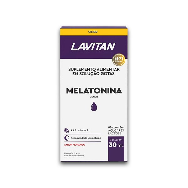 Melatonina Lavitan Solução Oral 30ml Morango