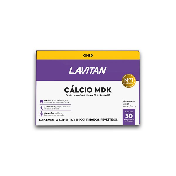 Cálcio MDK Lavitan 30 Comprimidos Revestidos