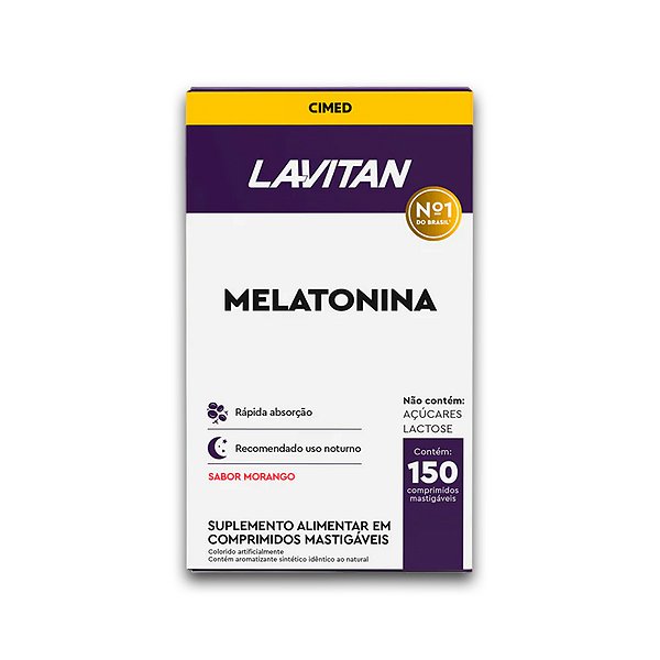 Melatonina Lavitan 150 Comprimidos Morango