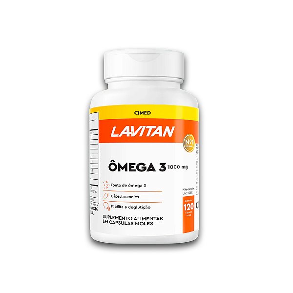 Ômega 3 Lavitan 1000mg 120 Cápsulas