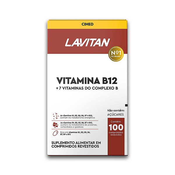 Vitamina B12 Lavitan 100 Comprimidos Revestidos