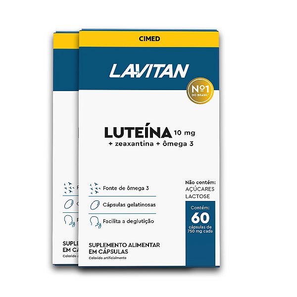 Kit 2 Luteína Lavitan 60 Cápsulas