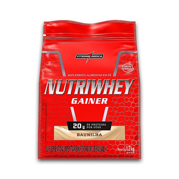 NutriWhey Gainer Whey Protein Integral Medica Baunilha 1,2kg