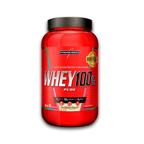 Whey 100% Puro Integral Medica Cookies and Cream 900g