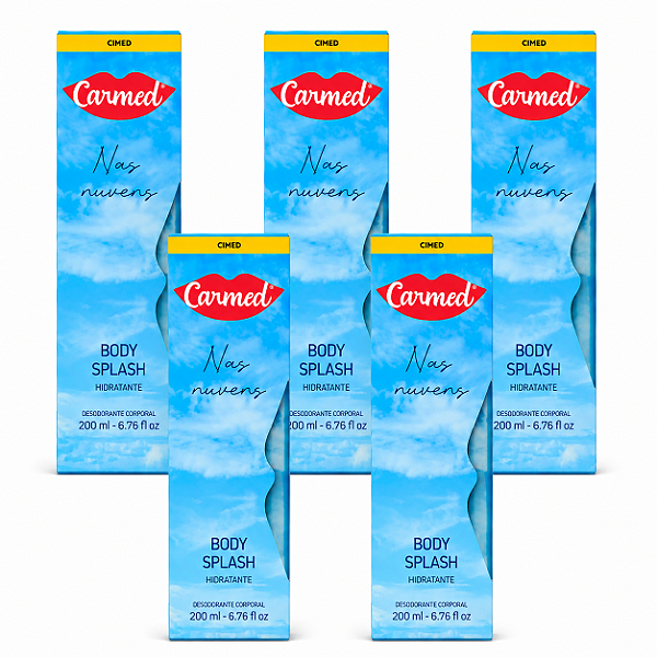 Kit 5 Body Splash Nas Nuvens Hidratante Cimed 200ml