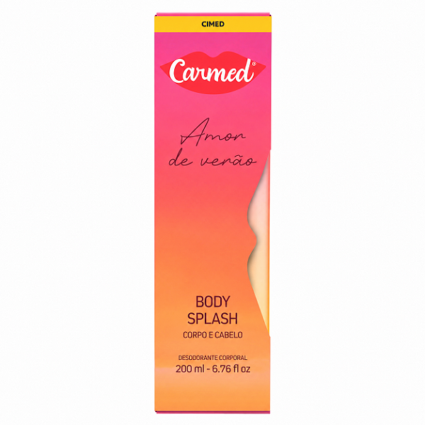 Body Splash Amor de Verão Corpo e Cabelo Carmed 200ml