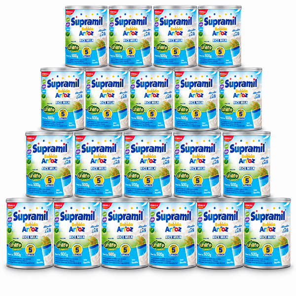 Kit 20 Supramil Bebida de Arroz Kids Unilife 500g