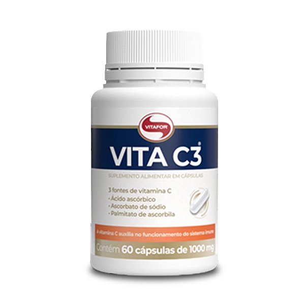 Vita C3 Vitamina C Vitafor 60 cápsulas