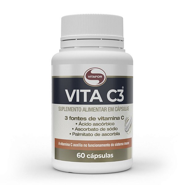 Vita C3 Vitamina C Vitafor 60 Cápsulas