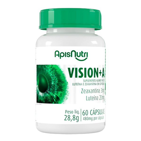 Vision+A Luteína e Zeaxantina 60 cápsulas 280mg Apisnutri