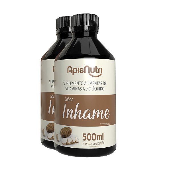 Kit 2 Elixir de Inhame Vitamínico 500ml Apisnutri