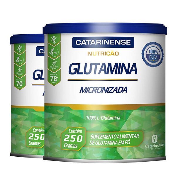 Kit 2 Glutamina Micronizada Catarinense 250g